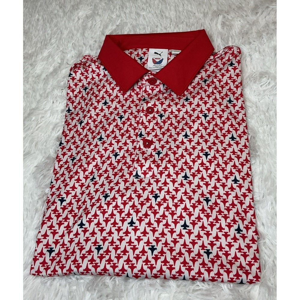 Puma Volition Men's Med Naples Vineyard Short Sleeve Polo Shirt